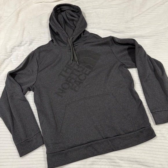 The North Face Other - The North Face Mens Large Gray Tonal Logo Fleece Pullover Hoodie Sweatshirt